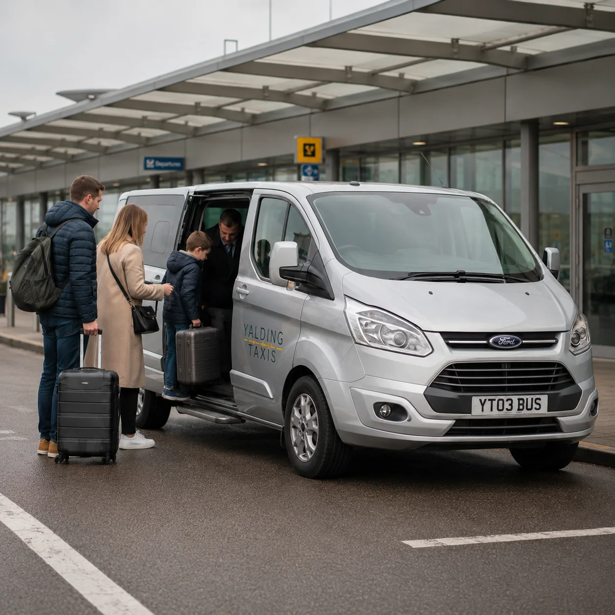 Yalding Taxis airport transfer with luggage